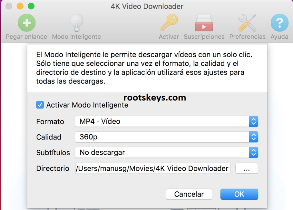 4k video Downloader الكراك مع مفتاح التفعيل